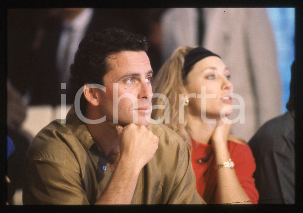 35mm vintage slide* 1990ca BEAUTIFUL Soap Opera - Ethan WAYNE e Shari SHATTUCK 3
