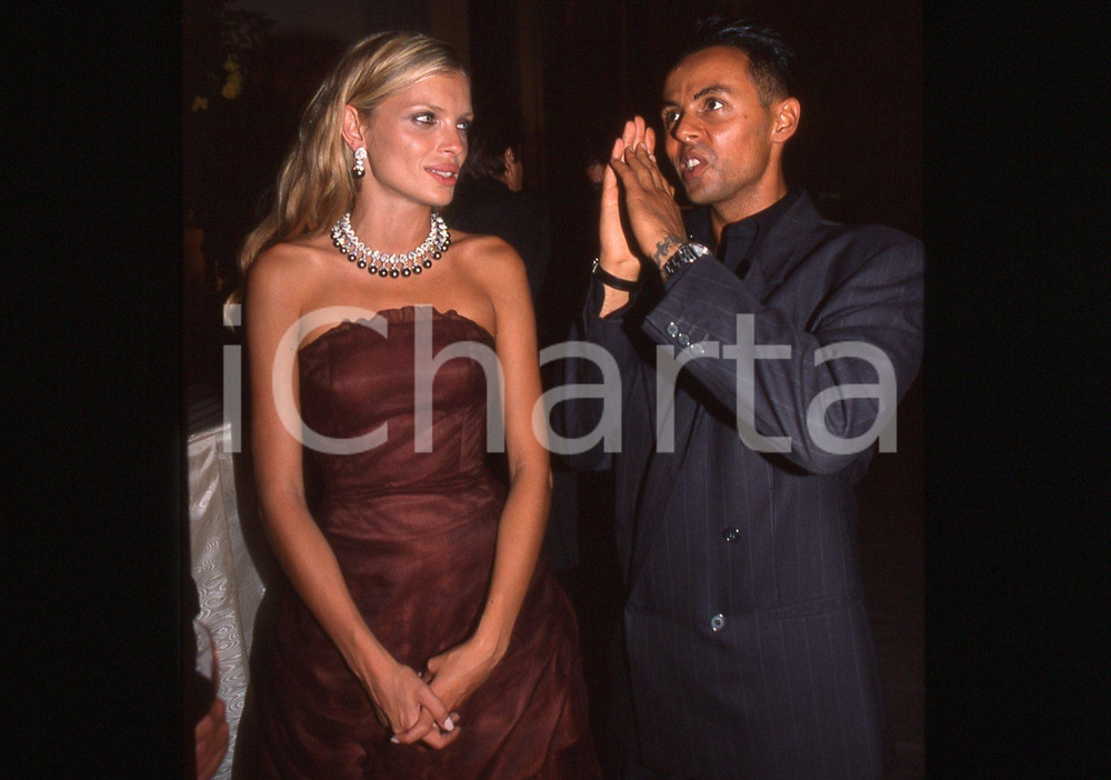 35mm vintage slide* 1995ca ITALIA MODA - Esther CANADAS ritratto *