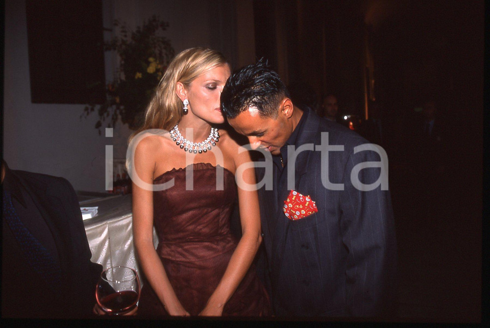35mm vintage slide* 1995ca ITALIA MODA - Esther CANADAS ritratto **