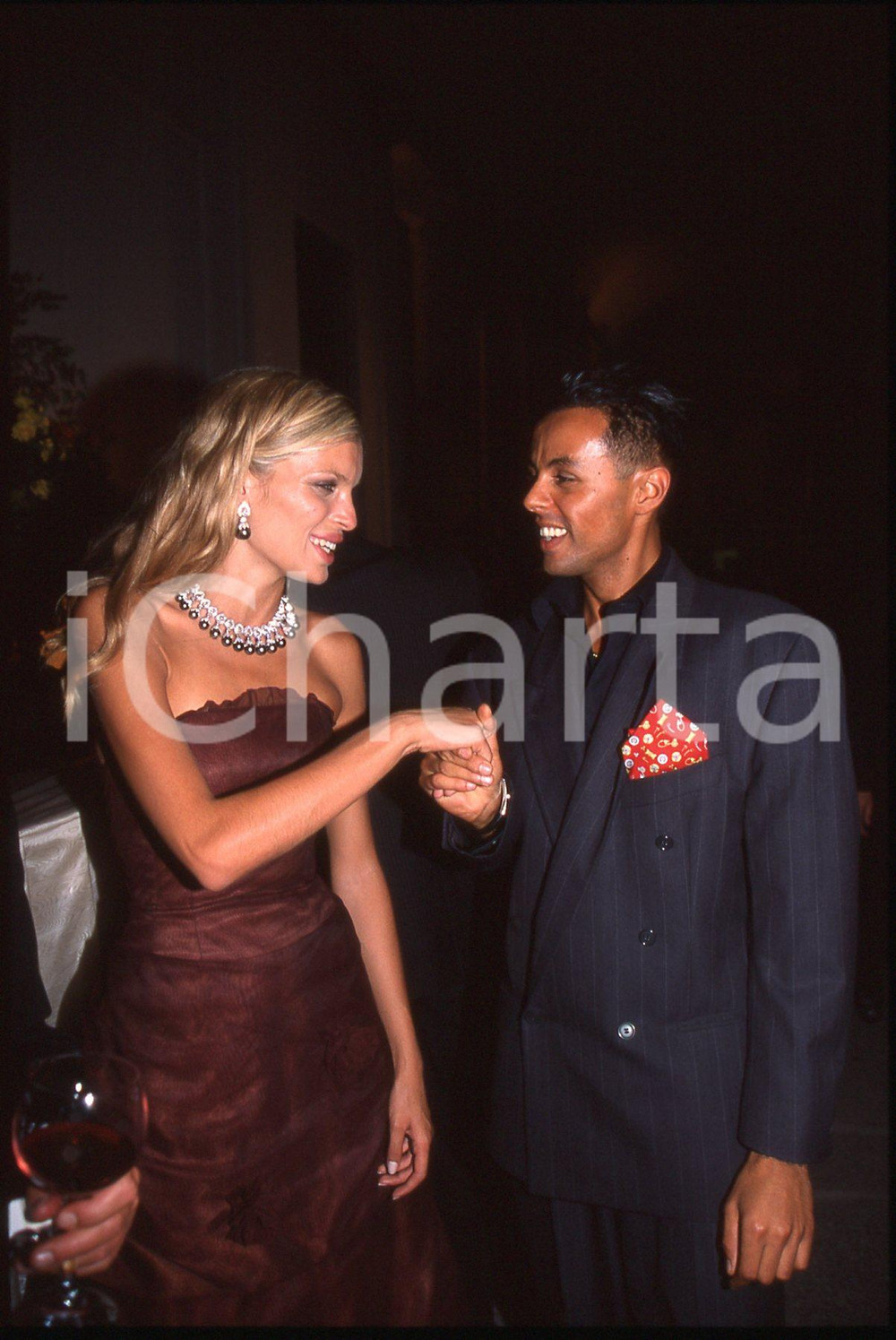 35mm vintage slide* 1995ca ITALIA MODA - Esther CANADAS ritratto (6)