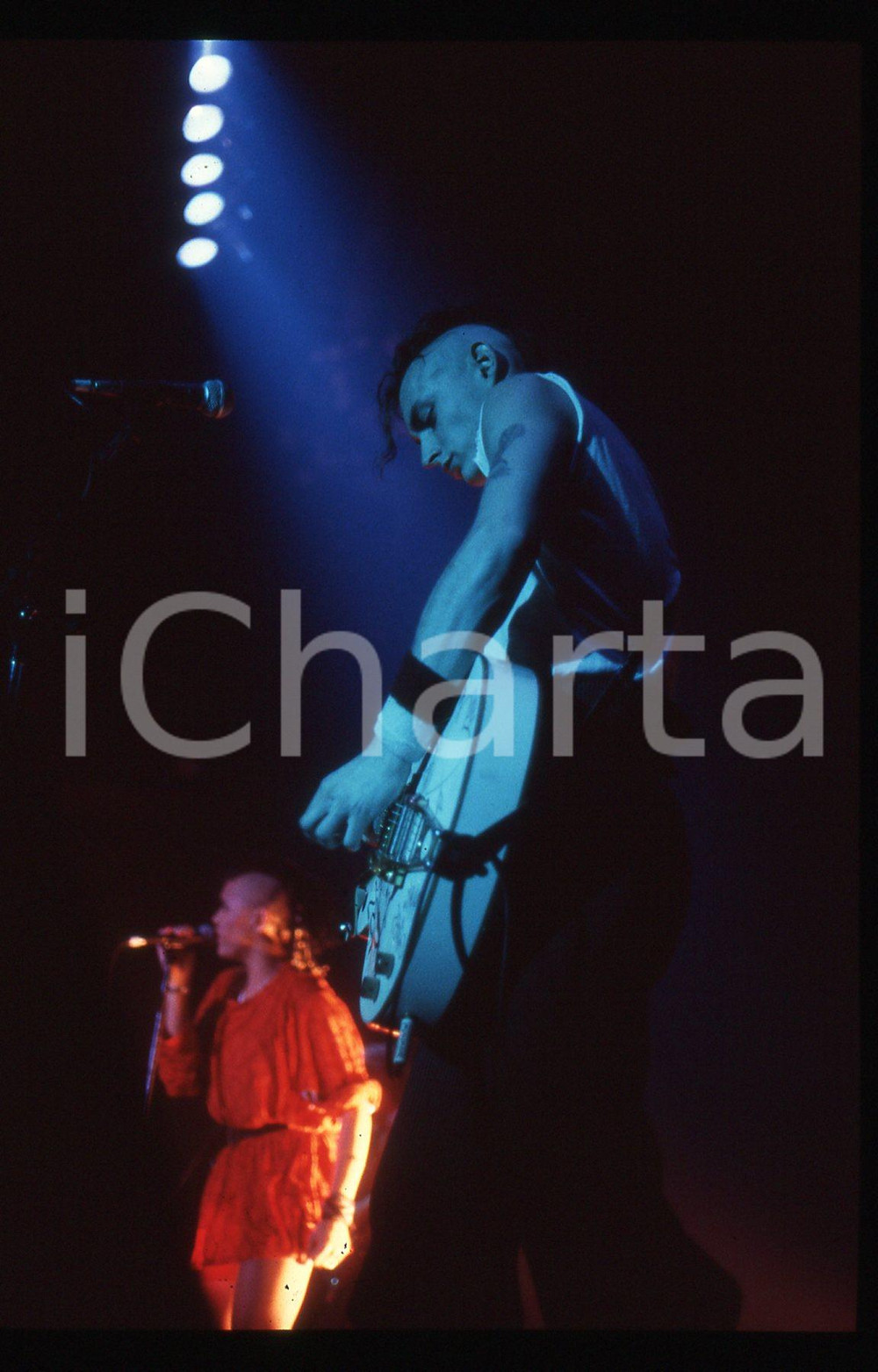 35mm vintage slide* 1982 MUSICA Annabella LWIN e Matthew ASHMAN - BOW WOW WOW