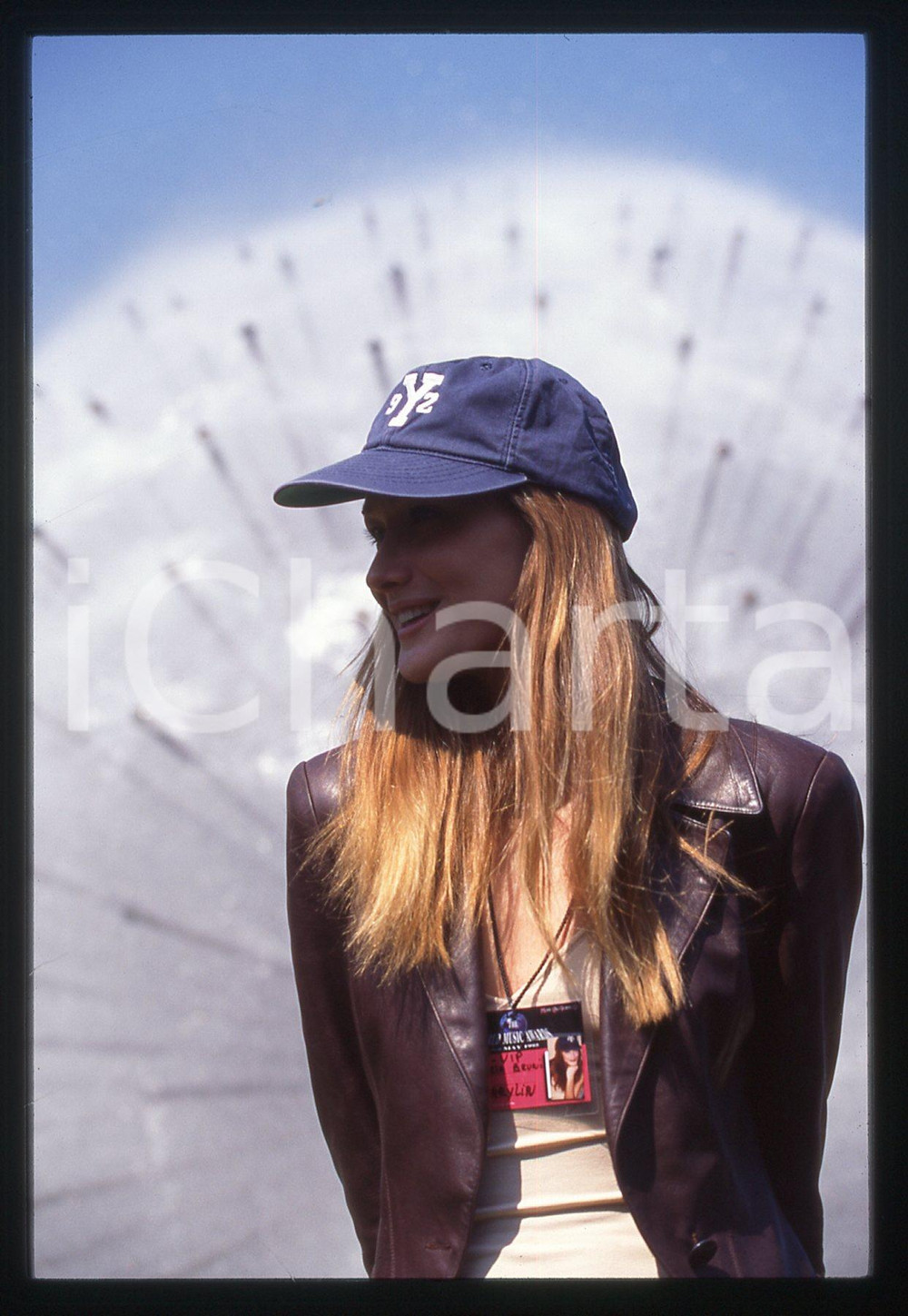 Fotografia d epoca originale 35mm vintage slide1995 MONTECARLO Carla BRUNI partecipa ai WORLD MUSIC AWARDS 1