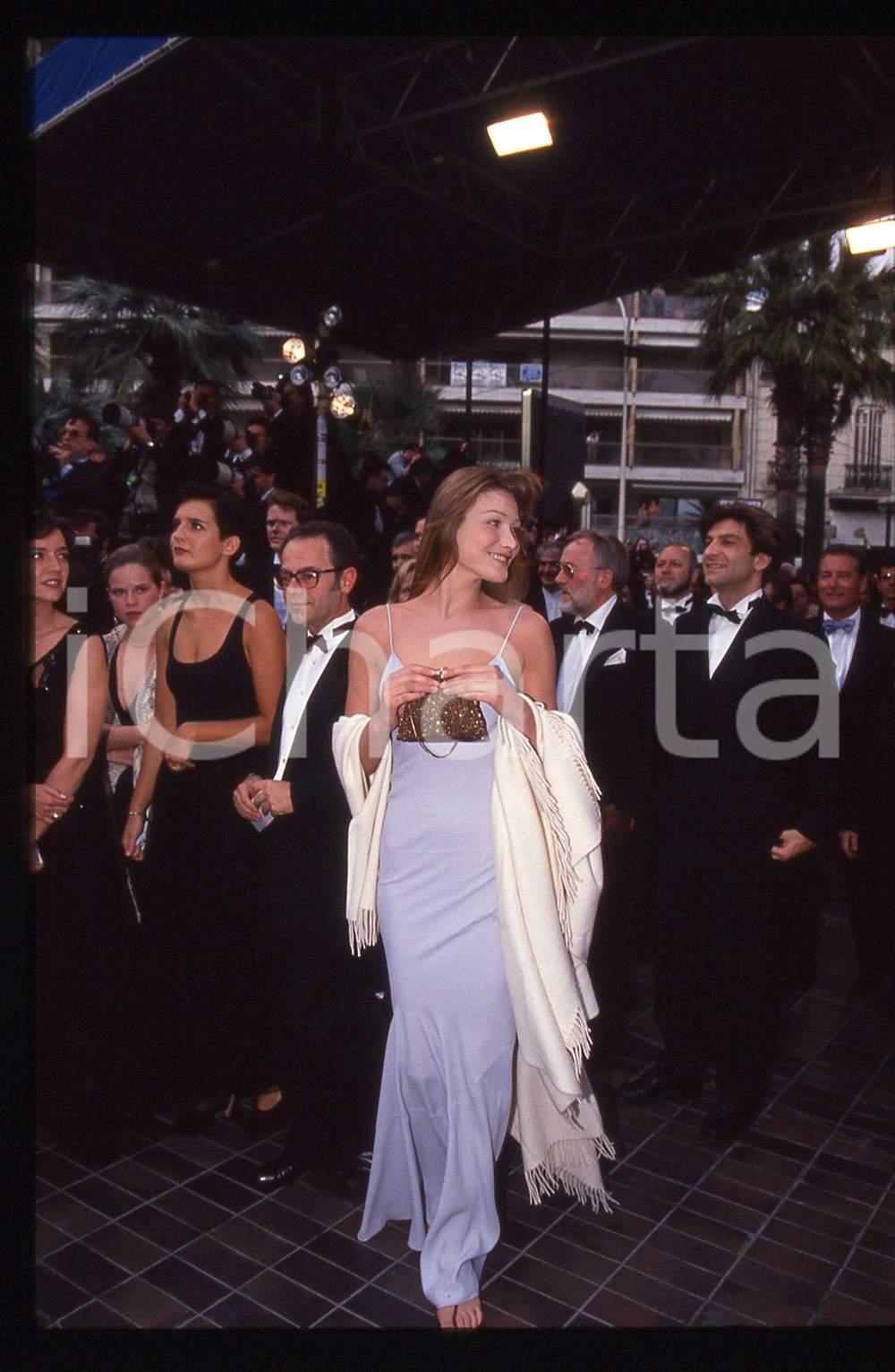 Fotografia d epoca originale 35mm vintage slide 1994 CANNES  Carla BRUNI al Festival del CINEMA 6 1