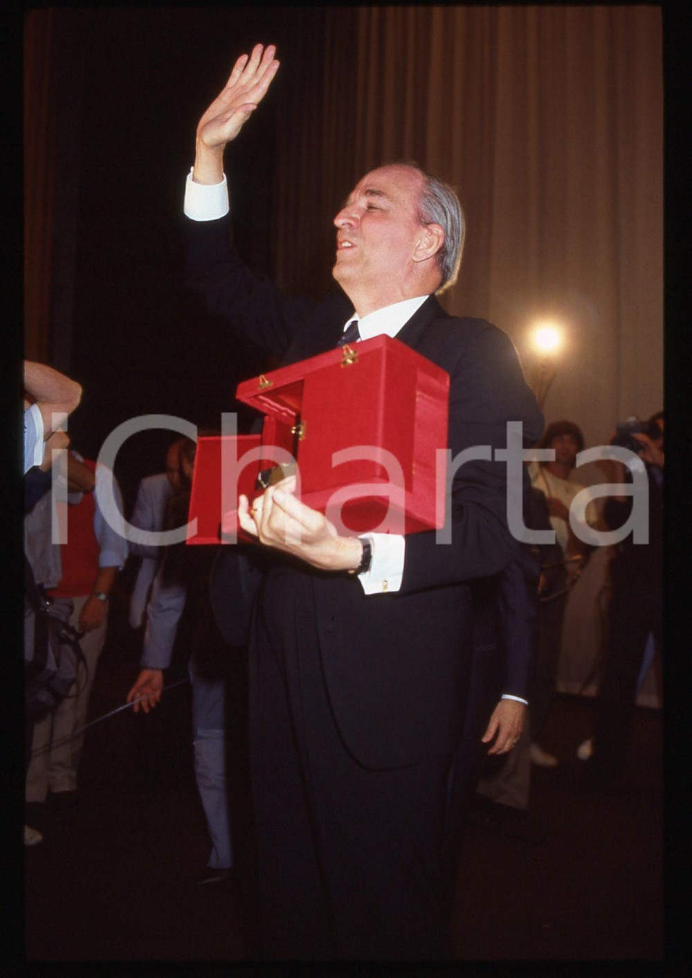 Fotografia d epoca originale 35mm vintage slide 1983 VENEZIA  Ingmar BERGMAN LEONE D ORO alla Carriera 1