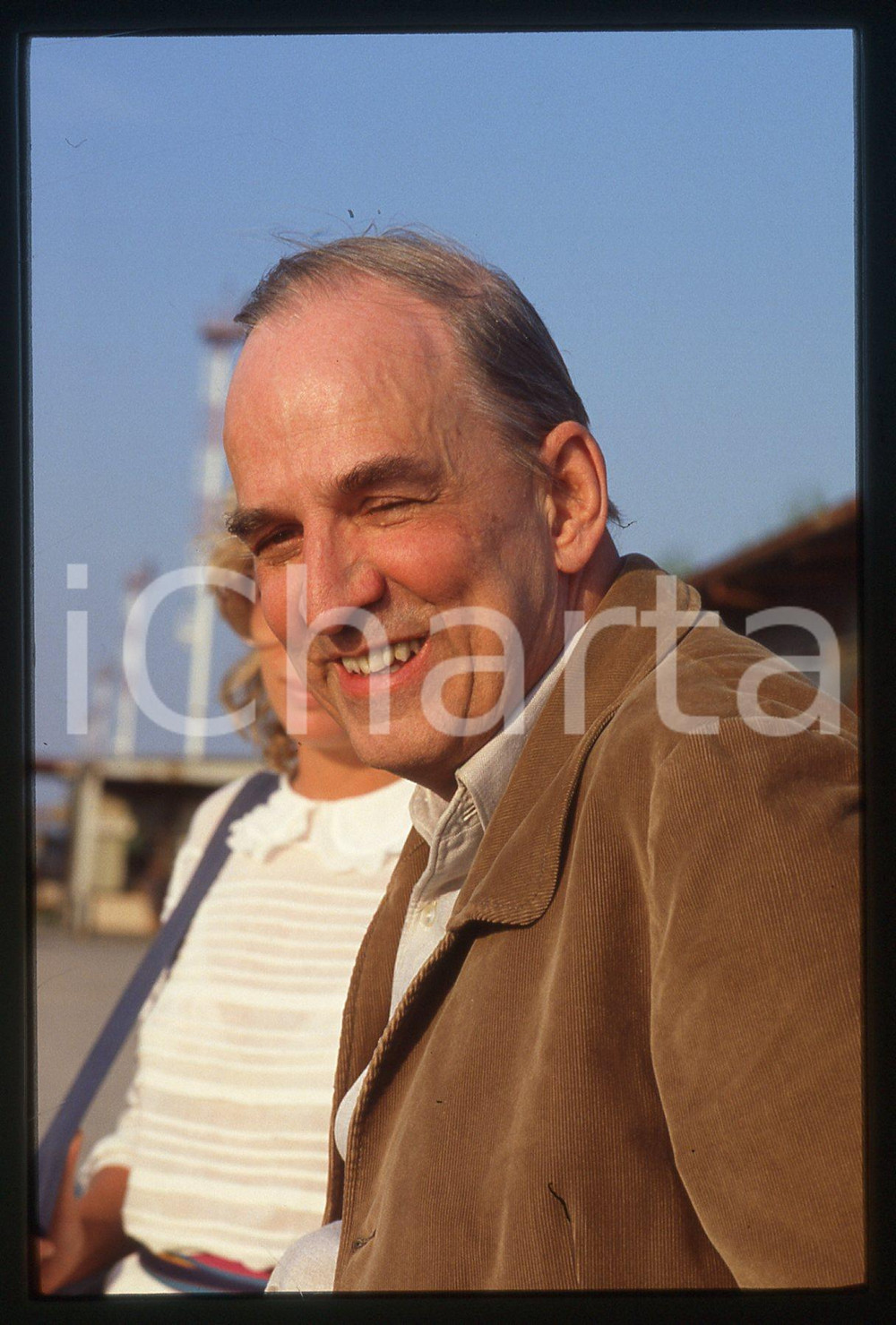 Fotografia d epoca originale 35mm vintage slide 1983 Festival VENEZIA Ingmar BERGMAN Ritratto del regista 8 1