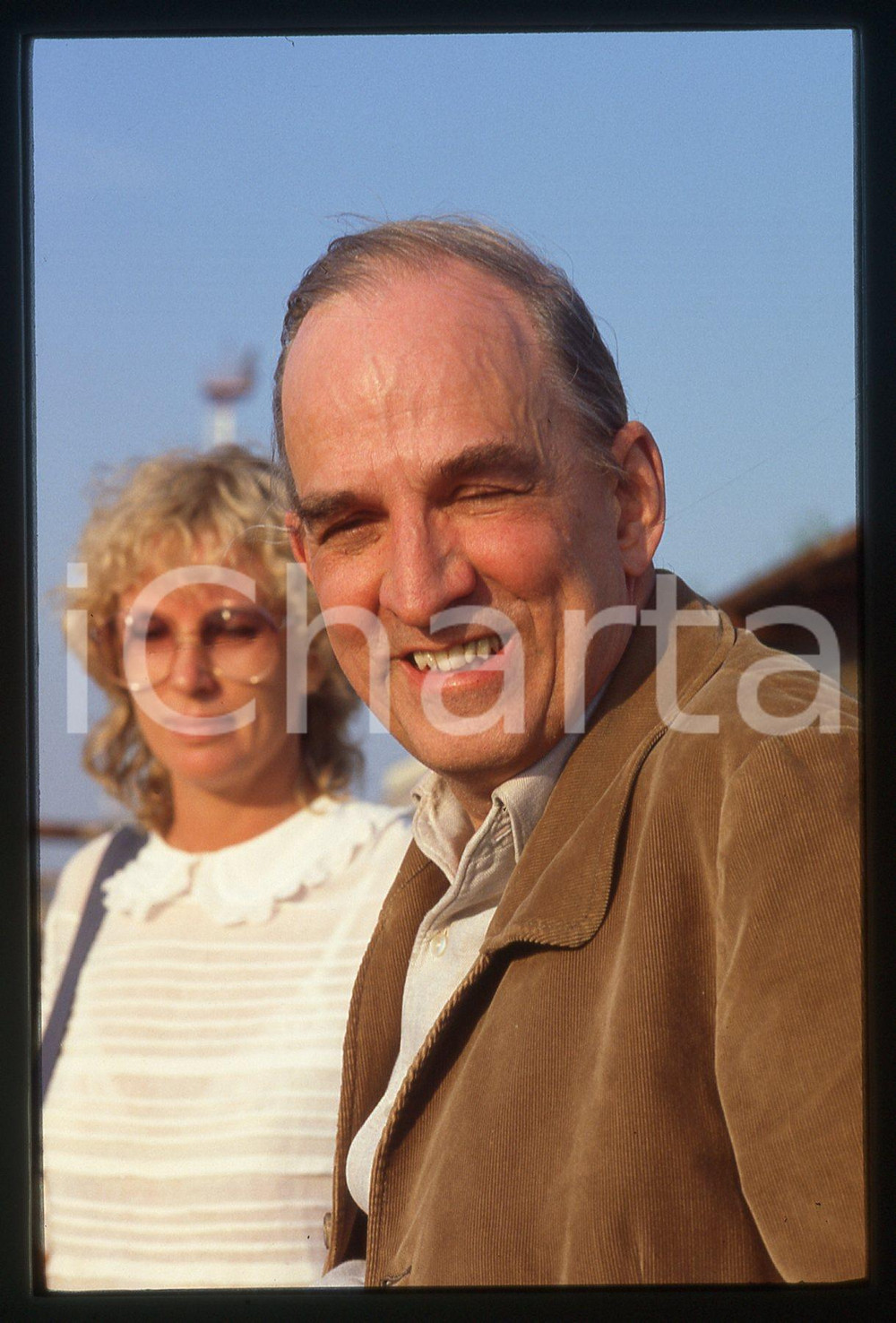 Fotografia d'epoca originale 35mm vintage slide* 1983 Festival VENEZIA Ingmar BERGMAN Ritratto del regista 10 1