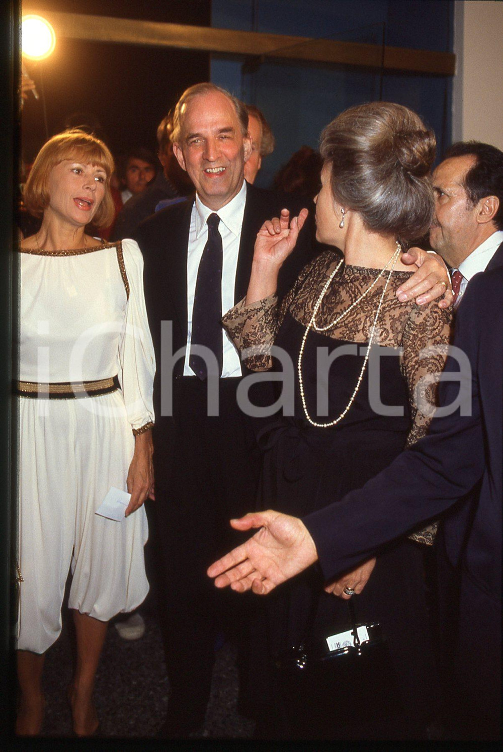 Fotografia d epoca originale 35mm vintage slide 1983 Festival di VENEZIA Ingmar BERGMAN e Harriet ANDERSSON 1