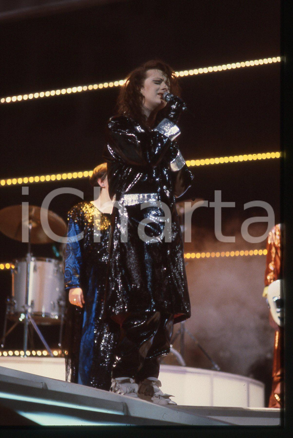 35mm vintage slide* 1984 Festival SANREMO Boy GEORGE CULTURE CLUB in "VICTIMS" 5