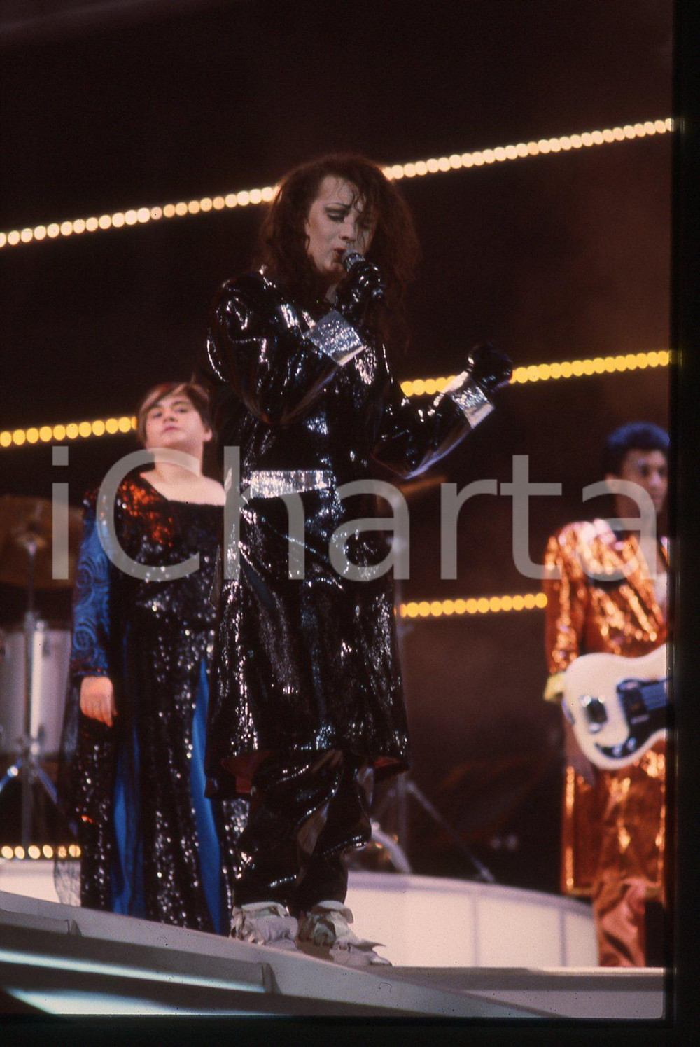 35mm vintage slide* 1984 Festival SANREMO Boy GEORGE CULTURE CLUB in "VICTIMS" 8