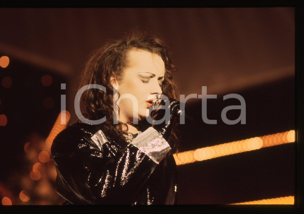 35mm vintage slide* 1984 Festival SANREMO Boy GEORGE CULTURE CLUB in VICTIMS *17