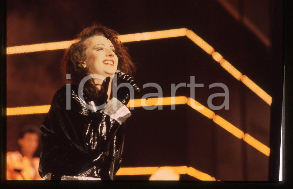 35mm vintage slide* 1984 Festival SANREMO Boy GEORGE CULTURE CLUB in VICTIMS *19