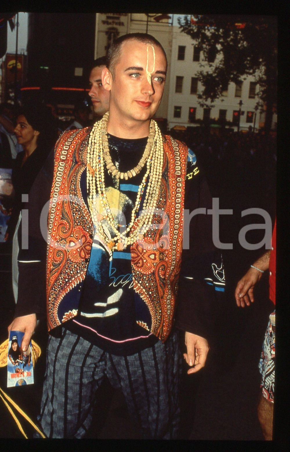 Fotografia d'epoca originale 35mm vintage slide* 1988 LONDRA - Boy GEORGE Ritratto del cantante 1