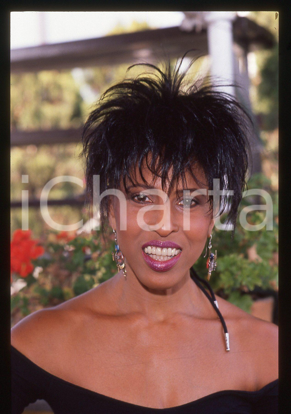 35mm vintage slide* 1990ca MILANO Terrazza MARTINI Nona HENDRYX Ritratto (14)
