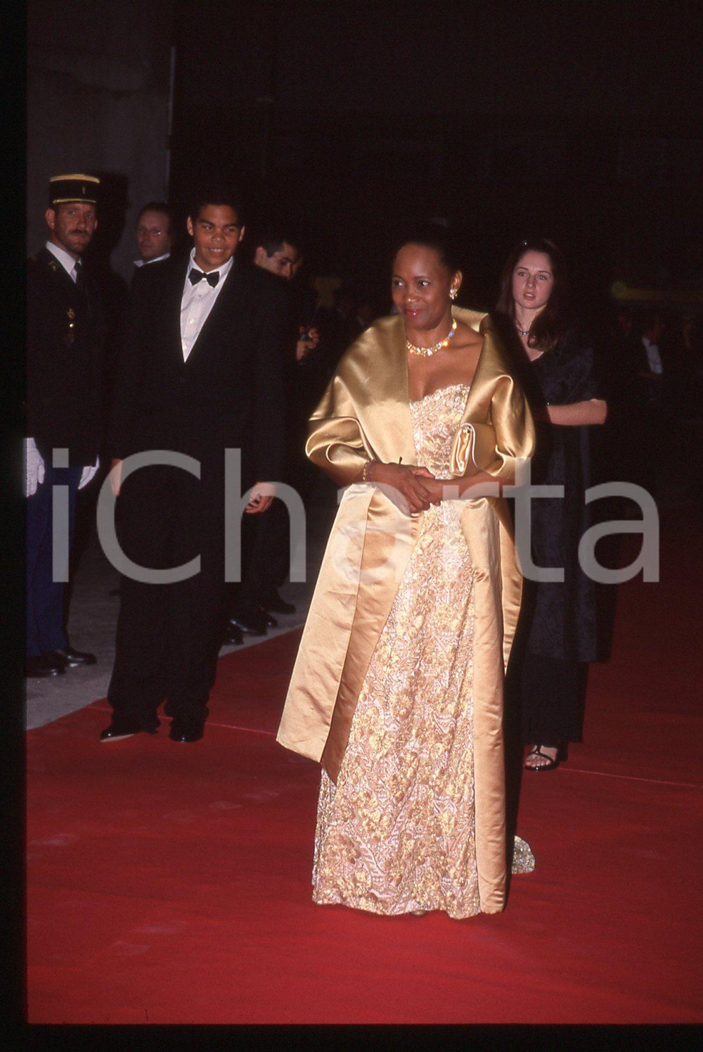 35mm vintage slide* 1999 FESTIVAL CANNES Barbara HENDRICKS membro della giuria