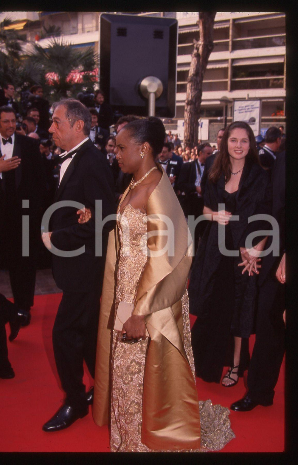 35mm vintage slide* 1999 FESTIVAL CANNES Barbara HENDRICKS membro Giuria (4)