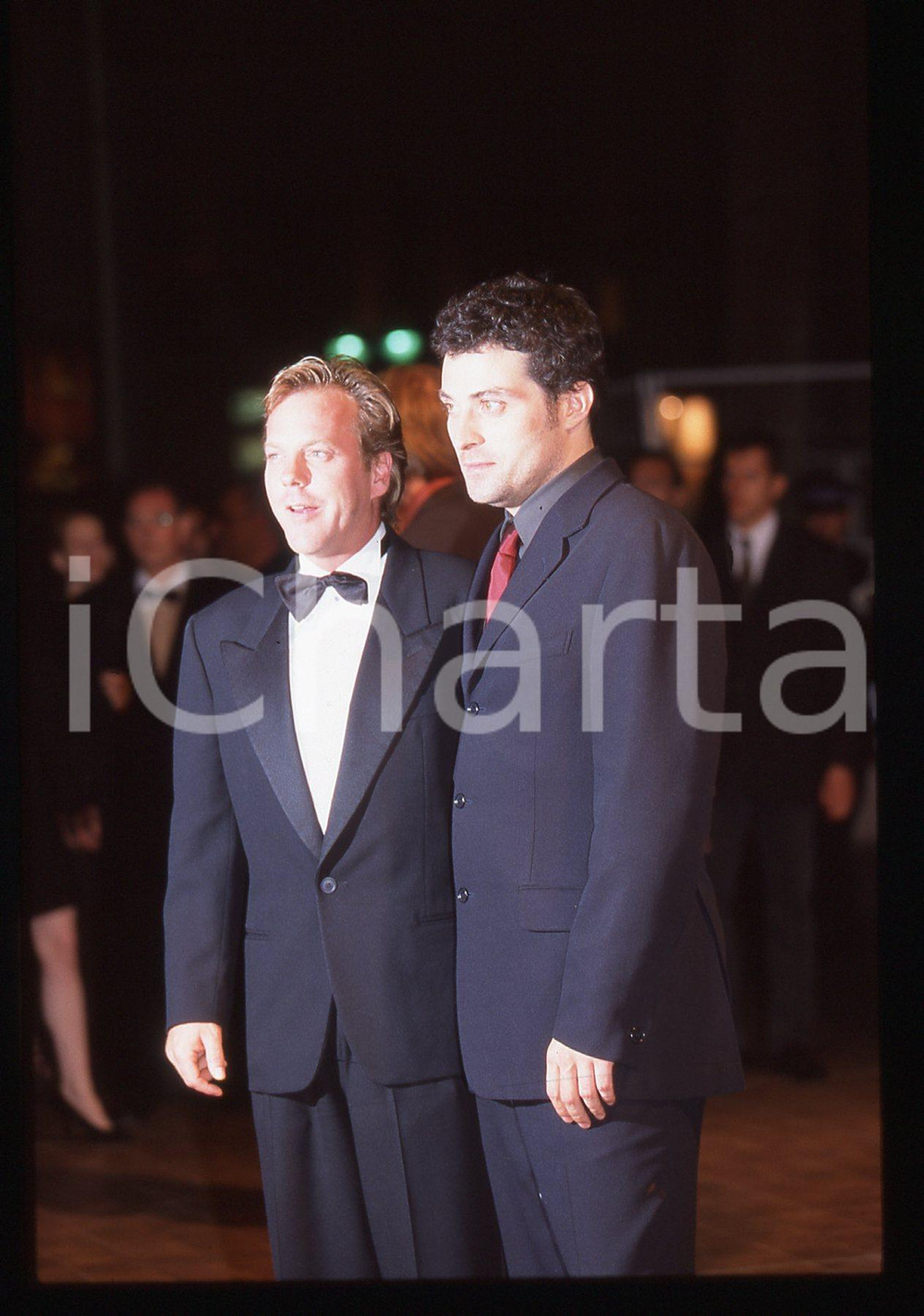 35mm vintage slide* 1998 Festival di CANNES Kiefer SUTHERLAND e Rufus SEWELL