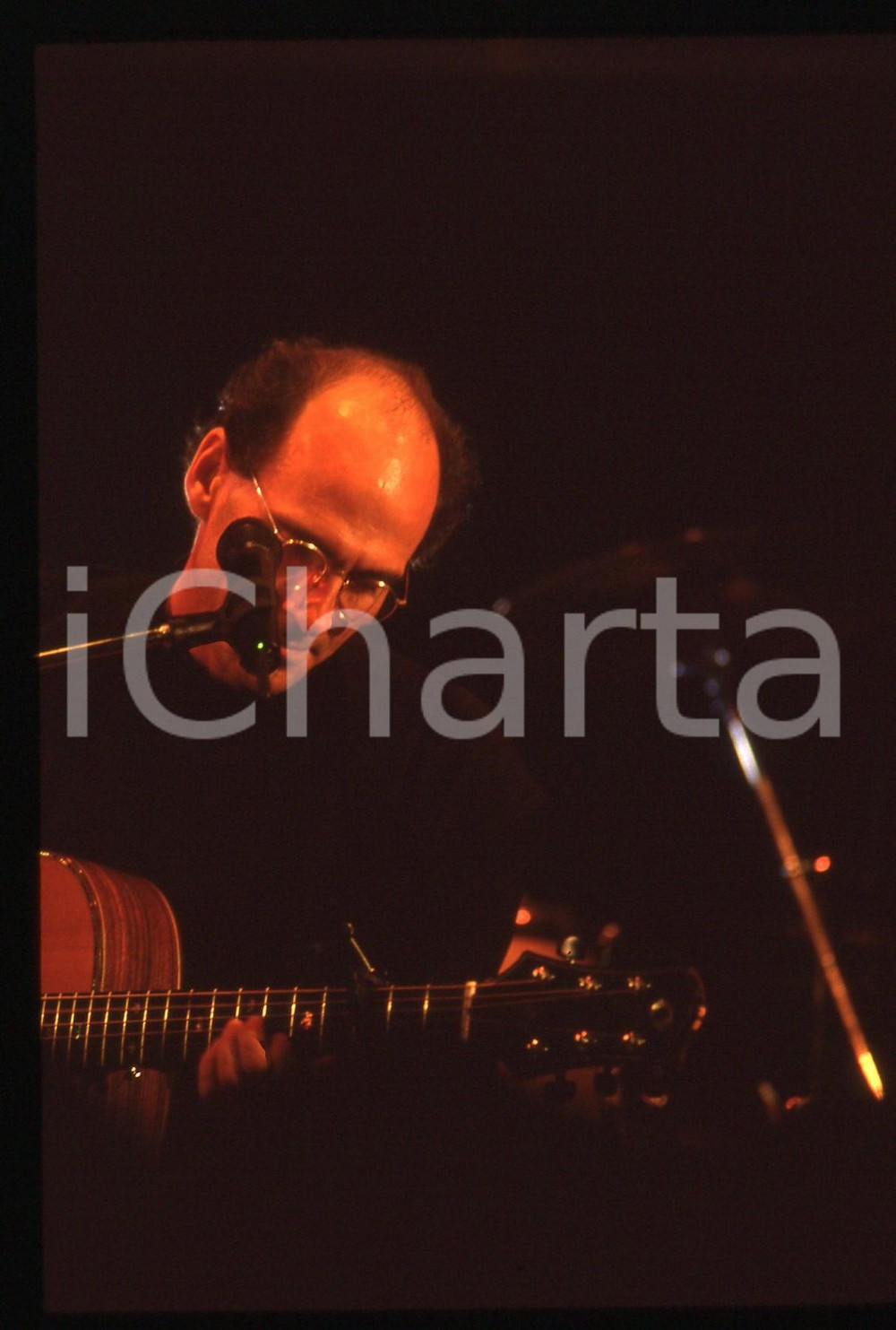 35mm vintage slide* 1993 MILANO James TAYLOR durante un concerto al CAPOLINEA *6