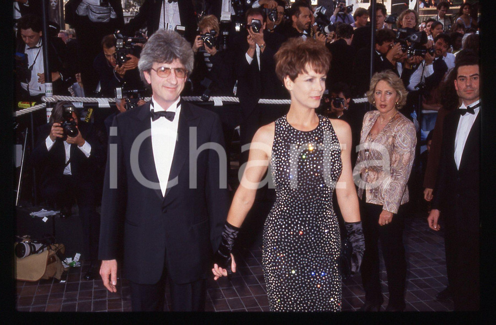 35mm vintage slide* 1992 Festival di CANNES Jamie LEE CURTIS e René CLEITMAN