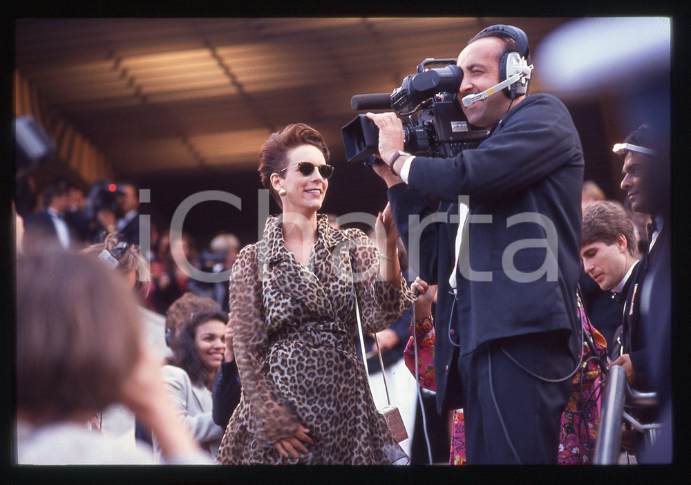 35mm vintage slide* 1992 FESTIVAL CANNES Jamie LEE CURTIS Membro della Giuria *5