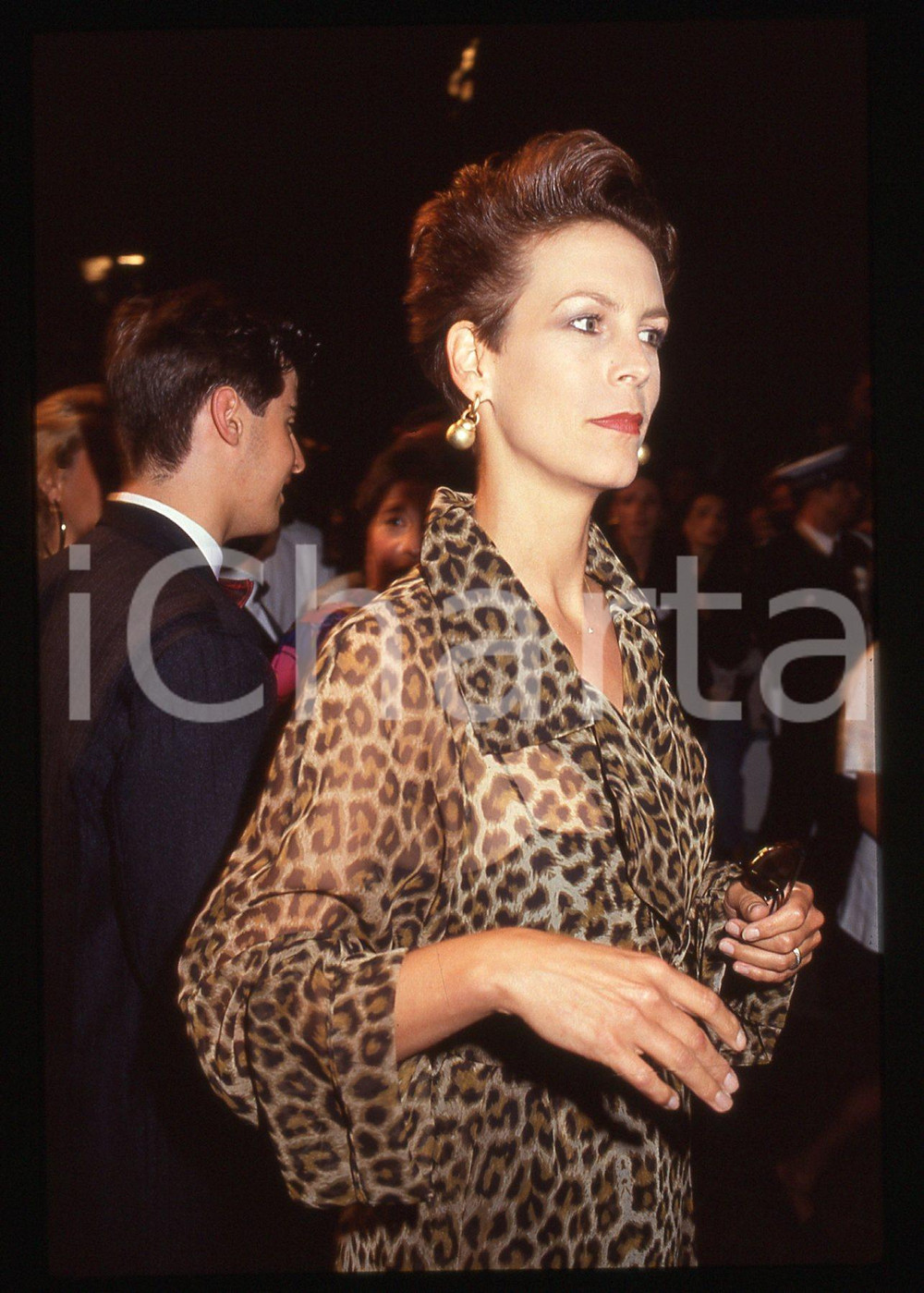 35mm vintage slide* 1992 FESTIVAL CANNES Jamie LEE CURTIS Membro della Giuria *6