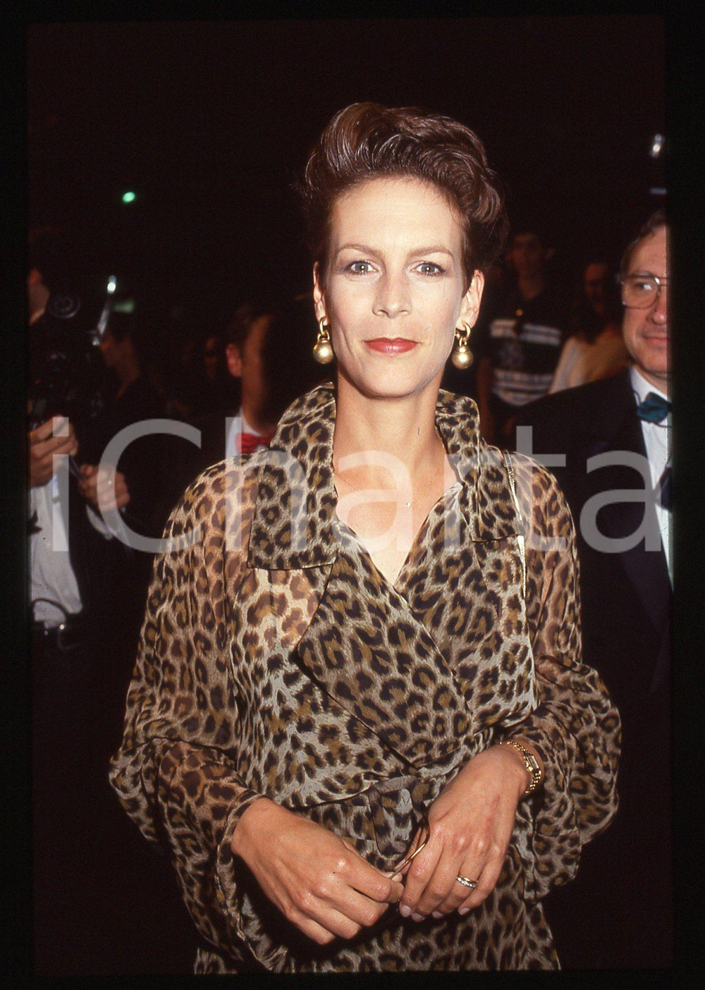 35mm vintage slide* 1992 FESTIVAL CANNES Jamie LEE CURTIS Membro della Giuria *8