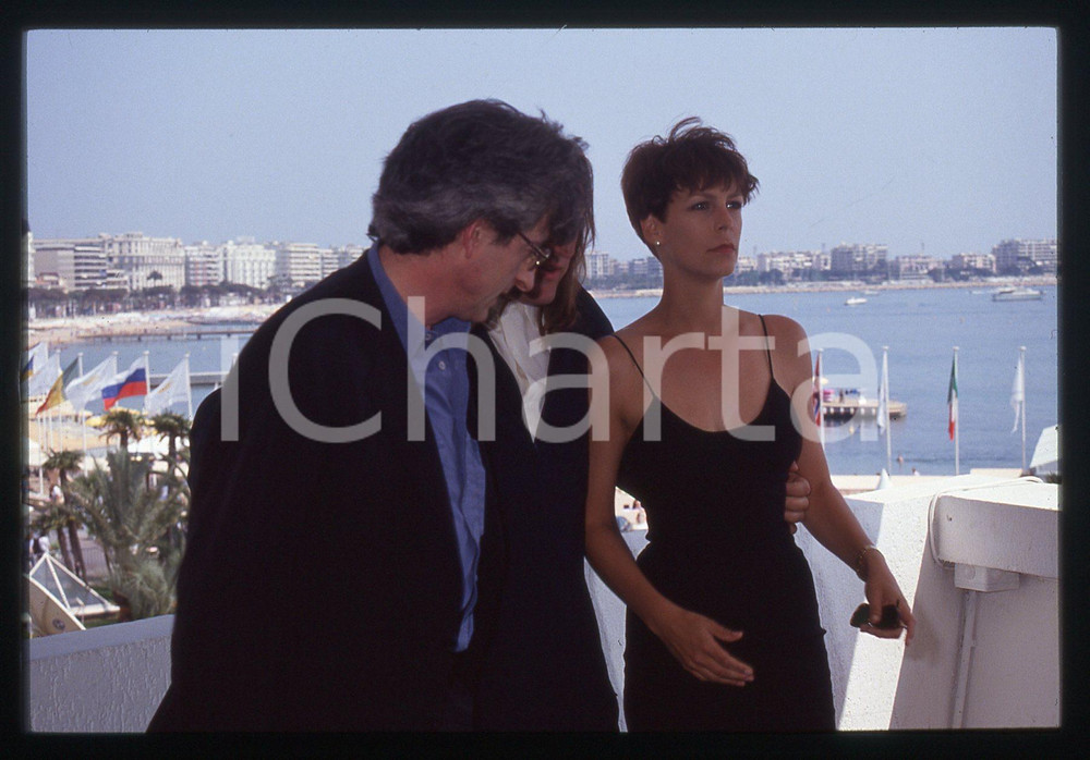 35mm vintage slide* 1992 FESTIVAL CANNES Jamie LEE CURTIS Ritratto dell'attrice 