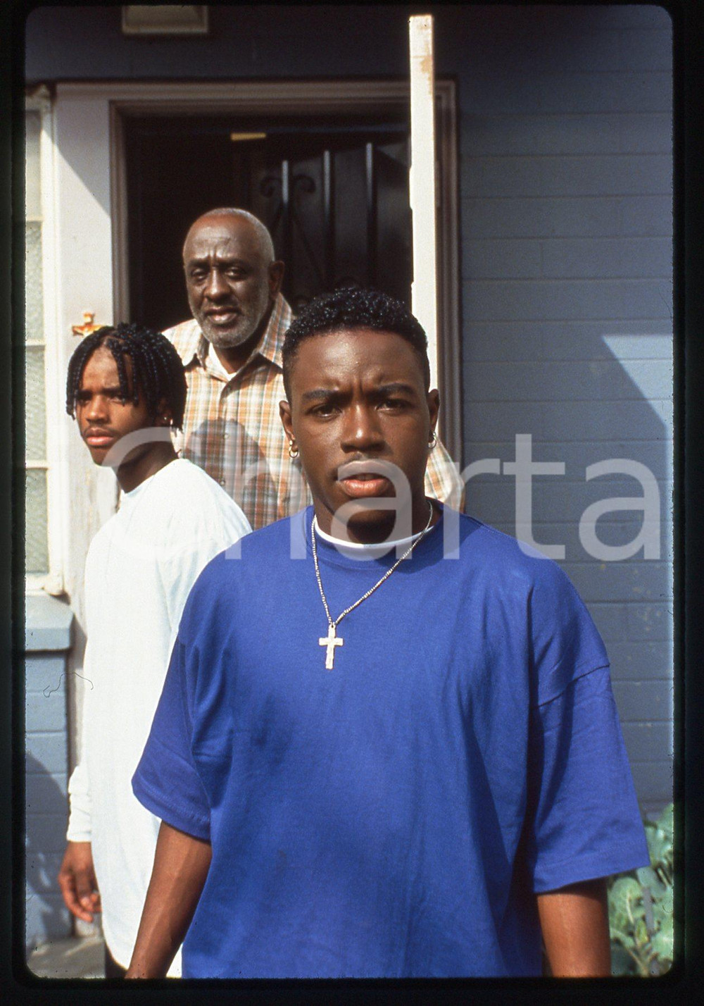 35mm vintage slide* 1993 Film MENACE II SOCIETY Larenz TATE e Tyrin TURNER Scena