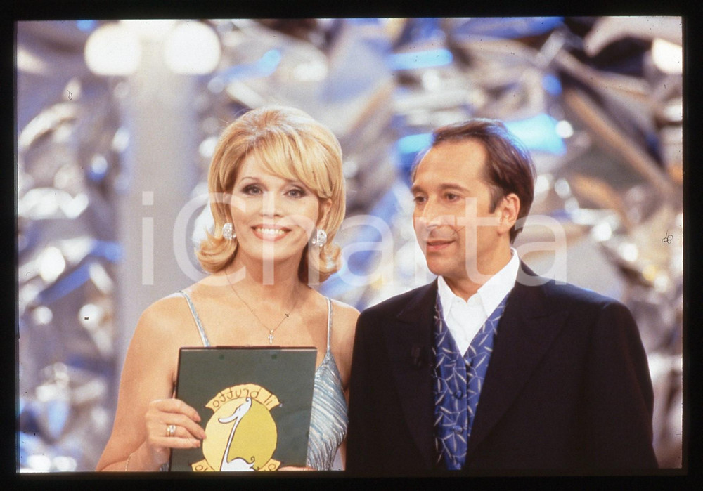 35mm vintage slide* 1998 IL BRUTTO ANATROCCOLO Amanda LEAR e Marco BALESTRI 