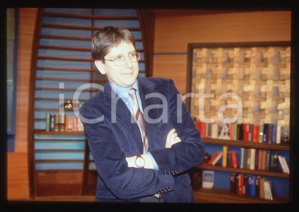 35mm vintage slide* 1998 RAI 3 Mario GIORDANO conduce DALLE VENTI ALLE VENTI (5)