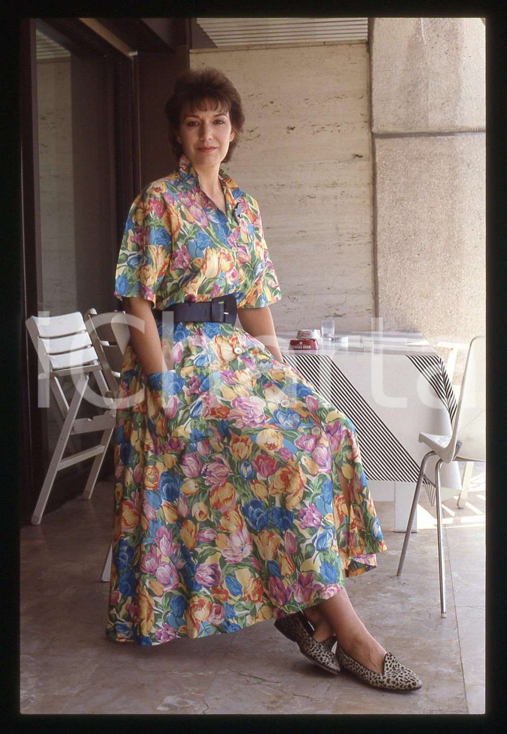 35mm vintage slide* 1986 Festival di CANNES Susan FLEETWOOD Ritratto attrice *16