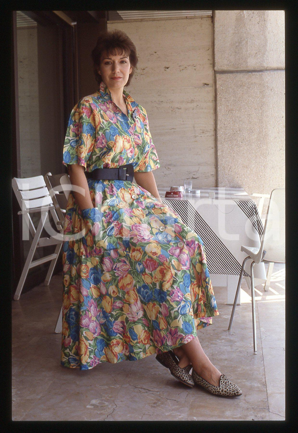 35mm vintage slide* 1986 Festival di CANNES Susan FLEETWOOD Ritratto attrice *24