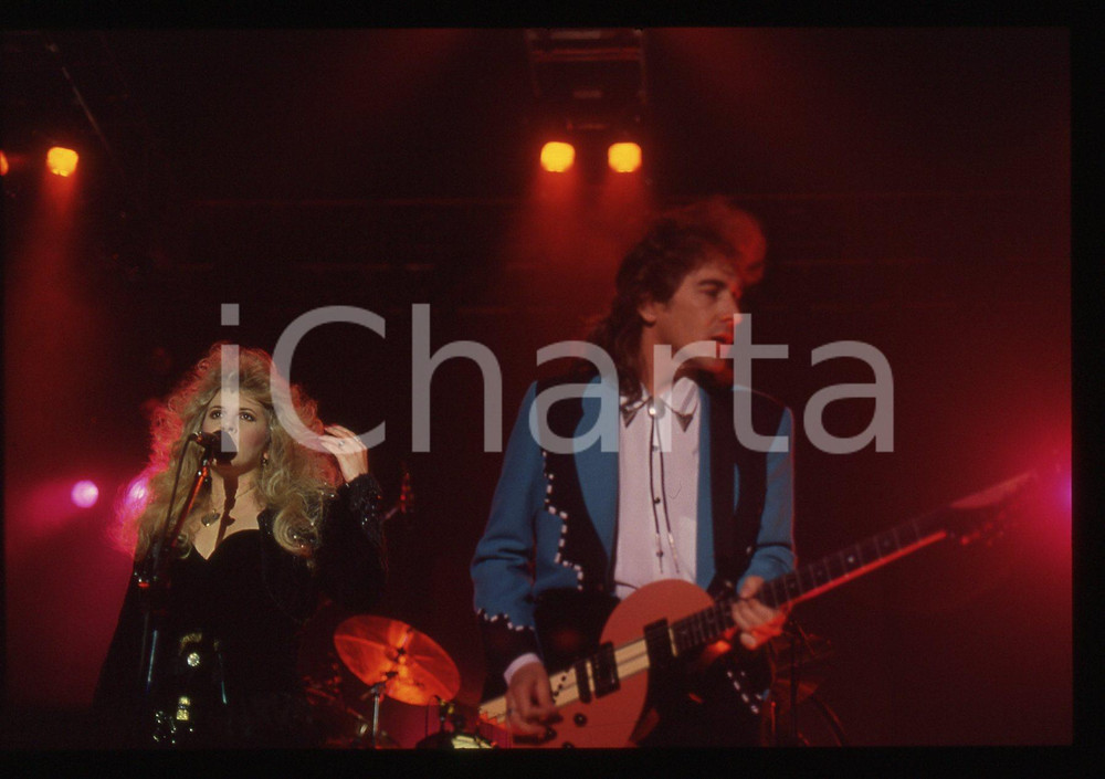 35mm vintage slide* 1990ca MUSICA Billy BURNETTE Christine MCVIE e FLEETWOOD MAC