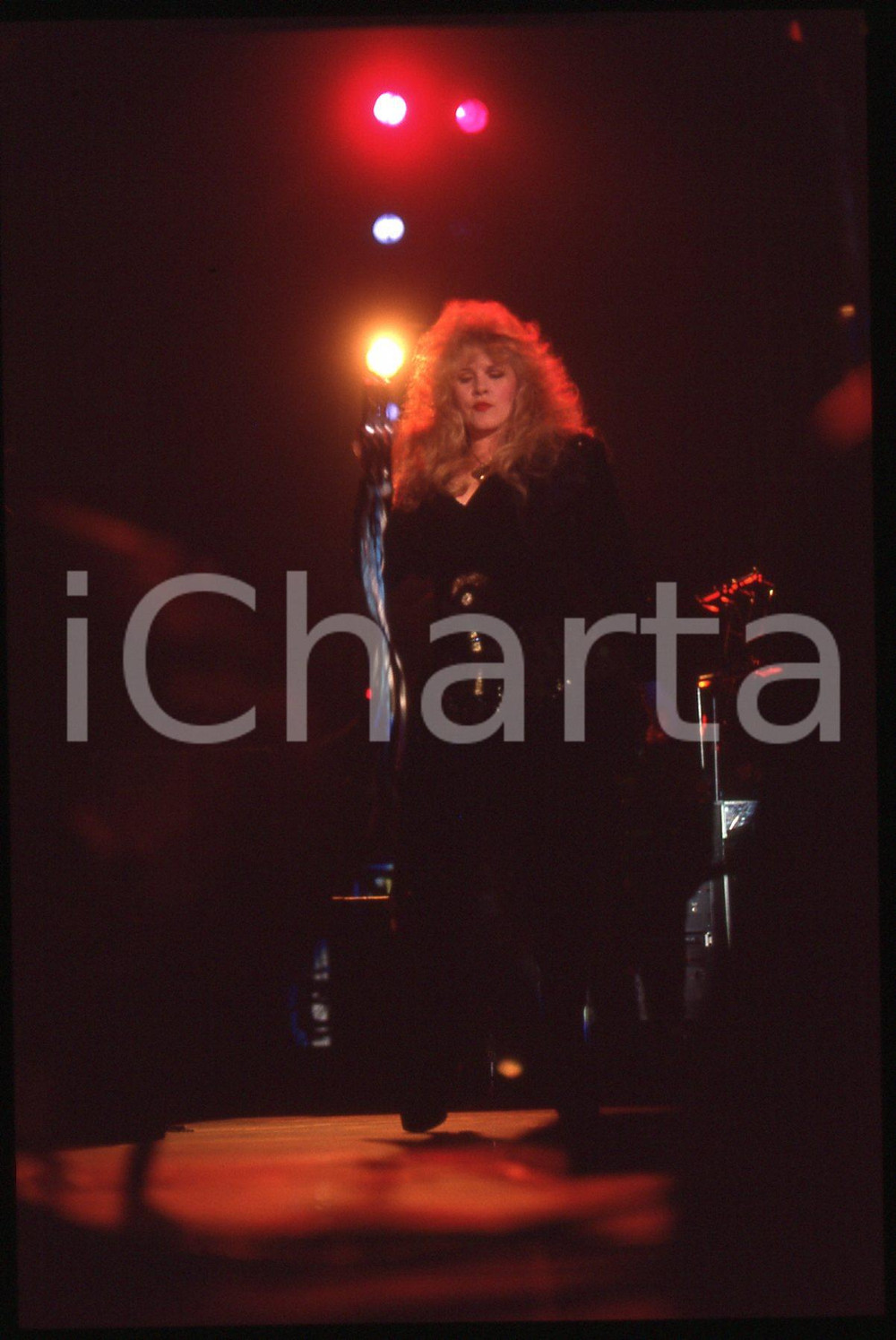 35mm vintage slide* 1990ca MUSICA Christine McVIE e FLEETWOOD MAC in concerto 