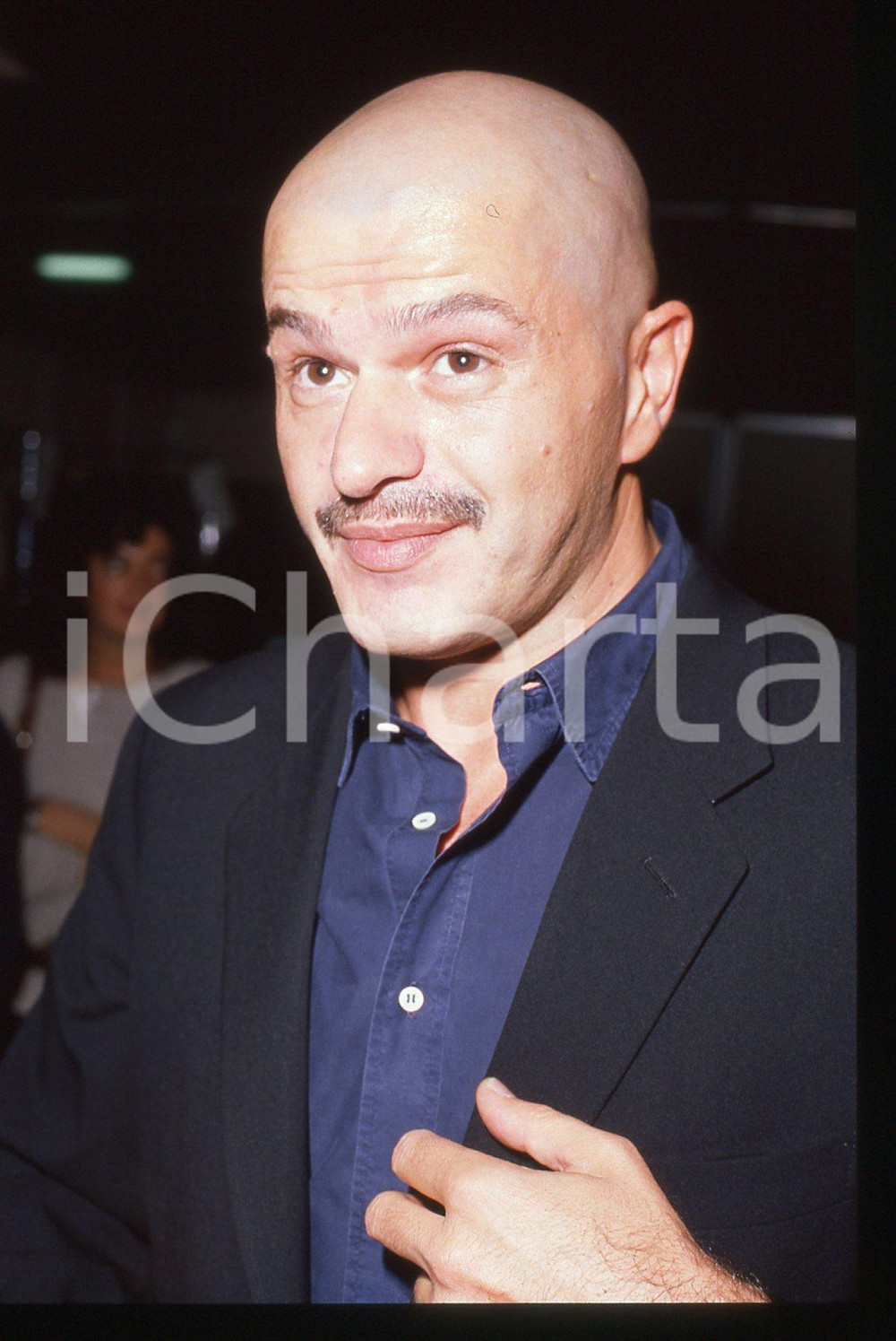 35mm vintage slide* 1988 ITALIA MODA Franco MOSCHINO Ritratto dello stilista (5)