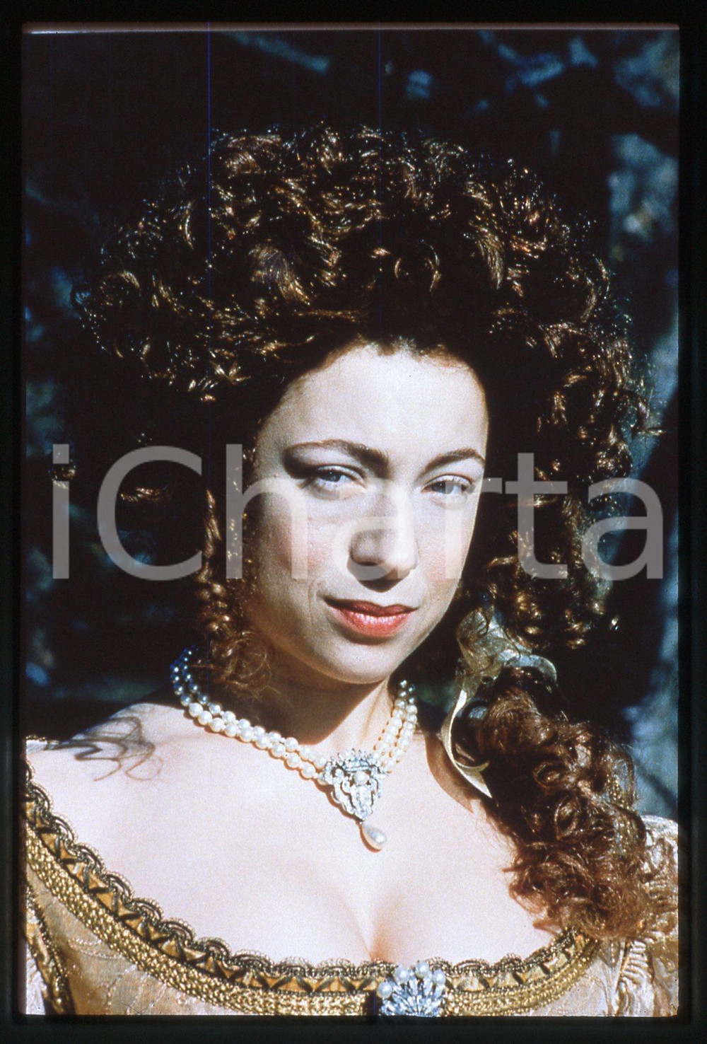 35mm vintage slide* 1996 Serie TV MOLL FLANDERS  Alex Kingston la protagonista *