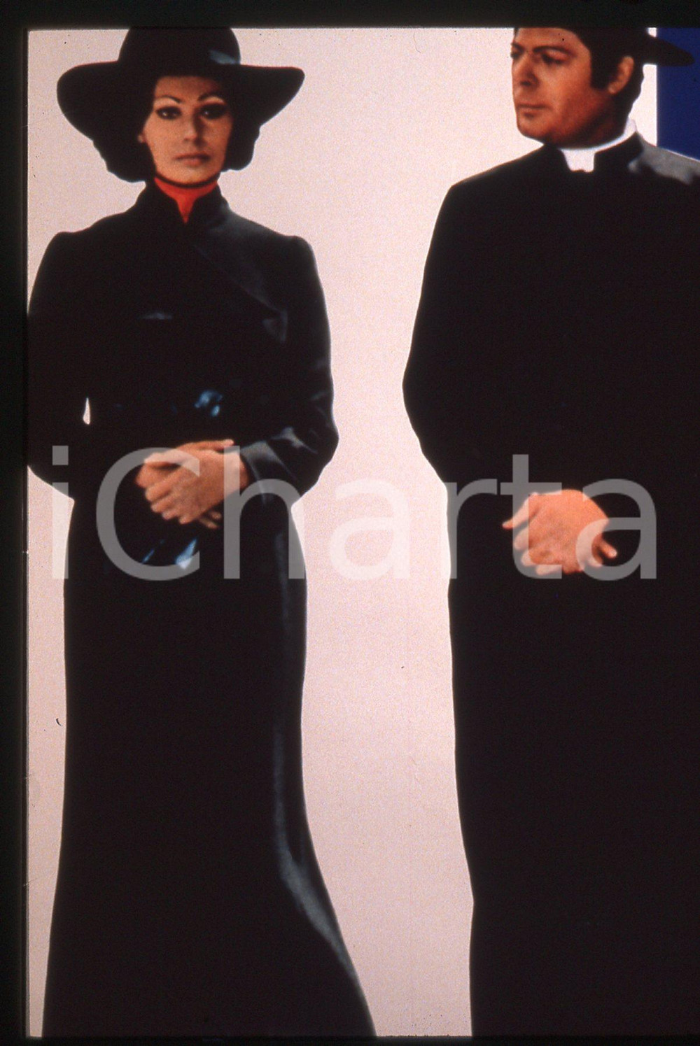 35mm vintage slide* 1970 LA MOGLIE DEL PRETE - Marcello MASTROIANNI Sophia LOREN 