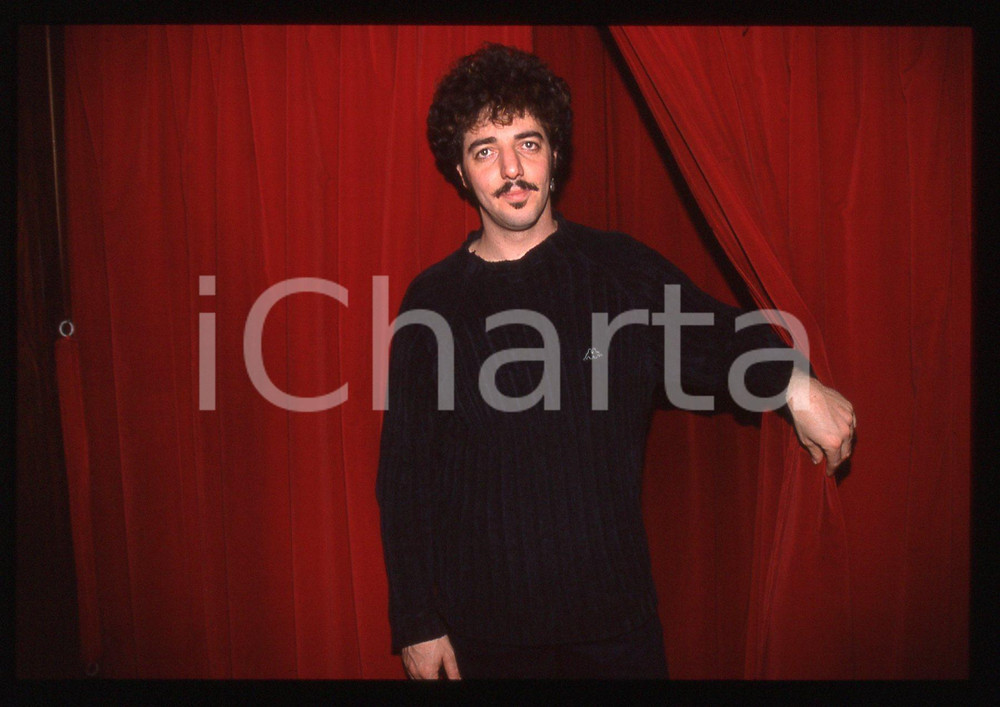 35mm vintage slide* 1995ca ITALIA MUSICA Max GAZZE' Ritratto del cantante (6)