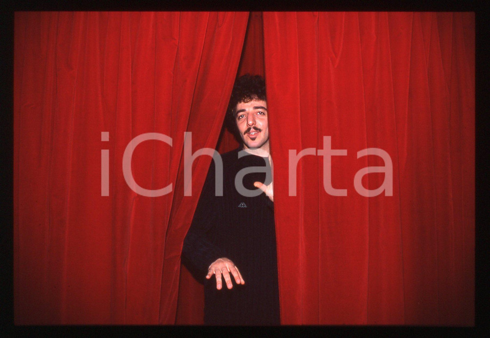 35mm vintage slide* 1995ca ITALIA MUSICA Max GAZZE' Ritratto del cantante (7)