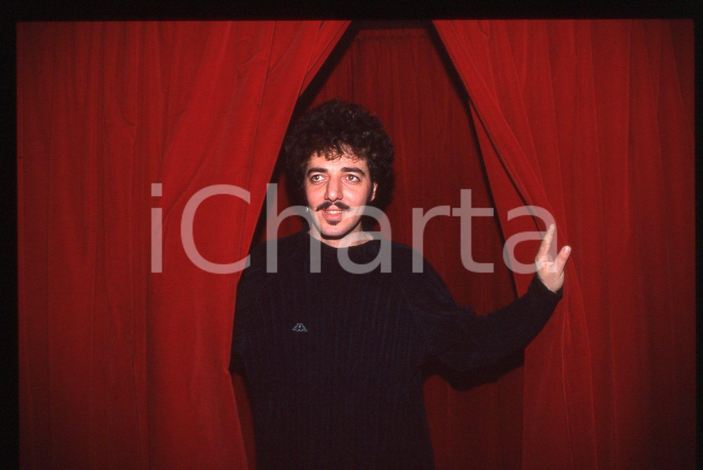 35mm vintage slide* 1995ca ITALIA MUSICA Max GAZZE' Ritratto del cantante (11)