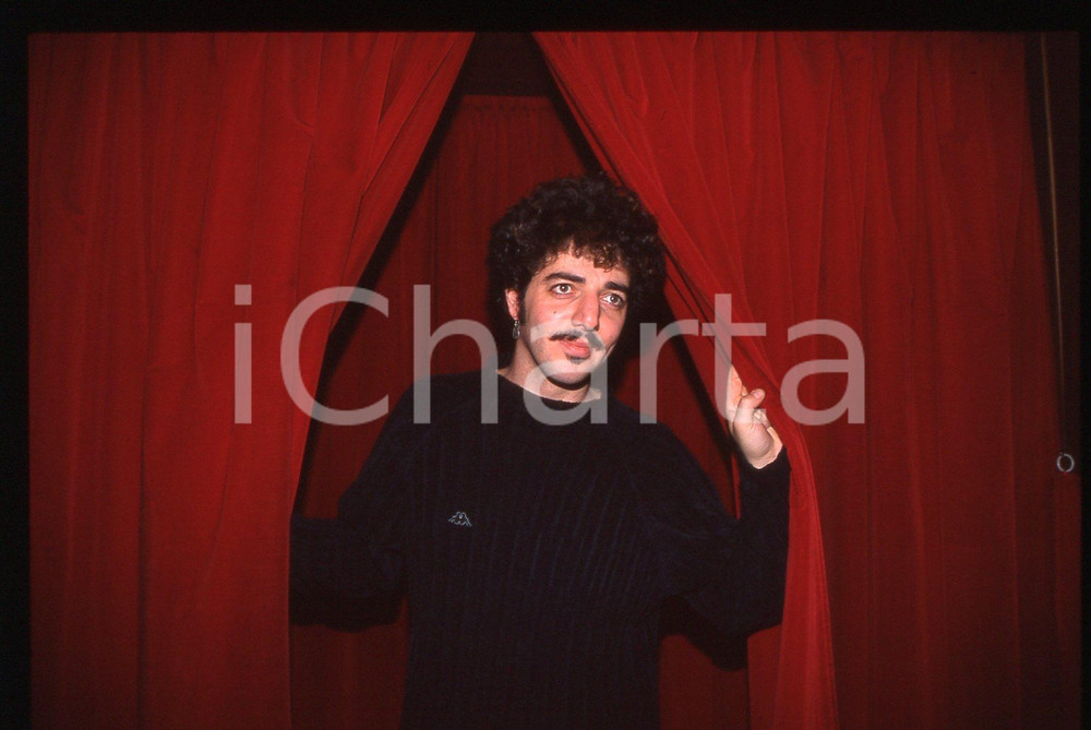35mm vintage slide* 1995ca ITALIA MUSICA Max GAZZE' Ritratto del cantante (14)