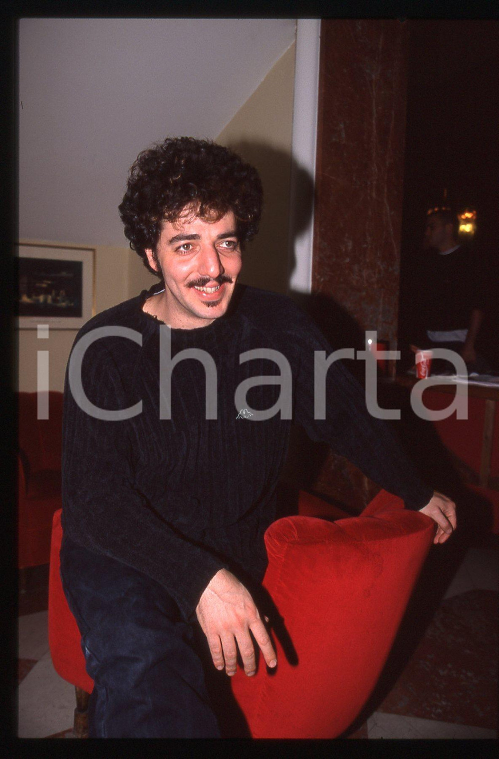 35mm vintage slide* 1995ca ITALIA MUSICA Max GAZZE' Ritratto del cantante (25)