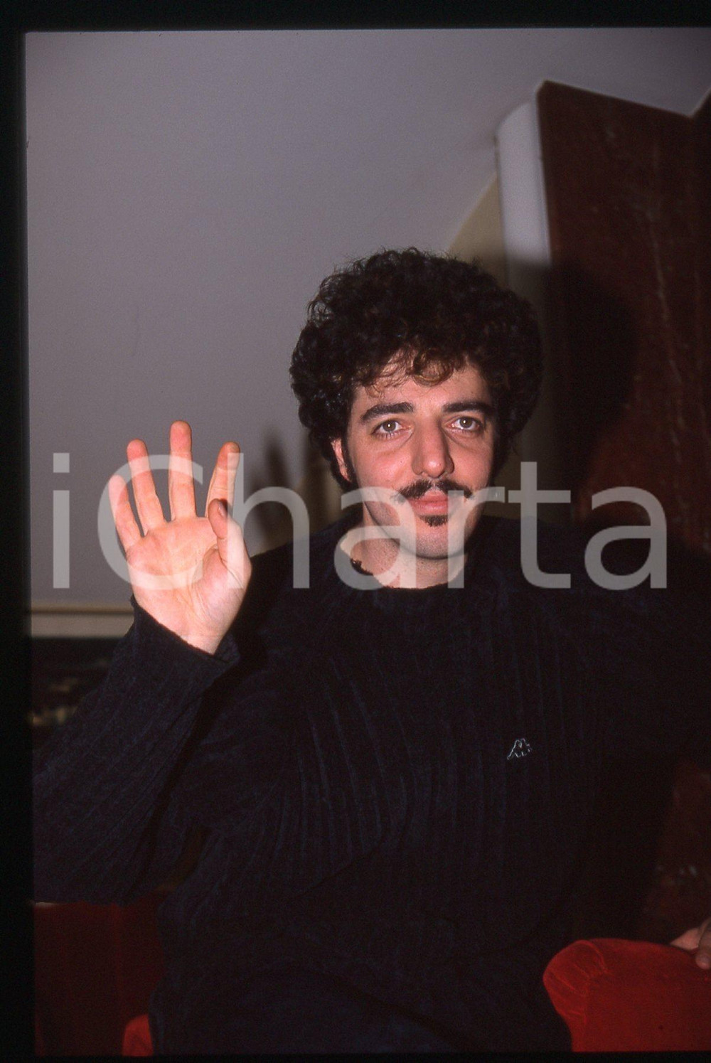 35mm vintage slide* 1995ca ITALIA MUSICA Max GAZZE' Ritratto del cantante (30)
