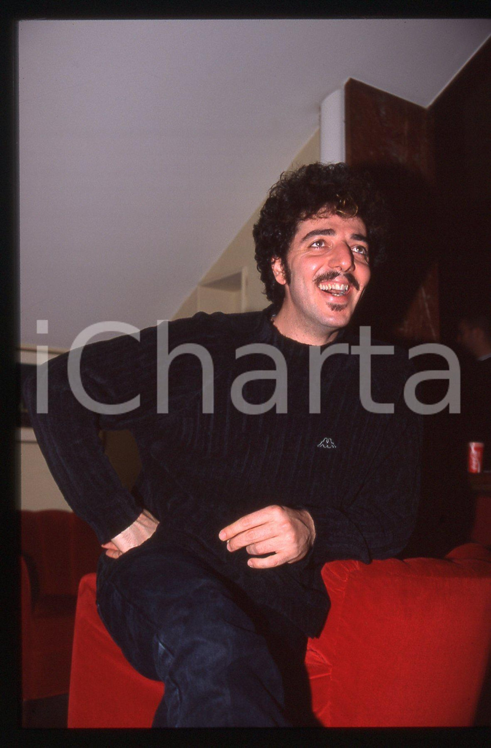 35mm vintage slide* 1995ca ITALIA MUSICA Max GAZZE' Ritratto del cantante (39)