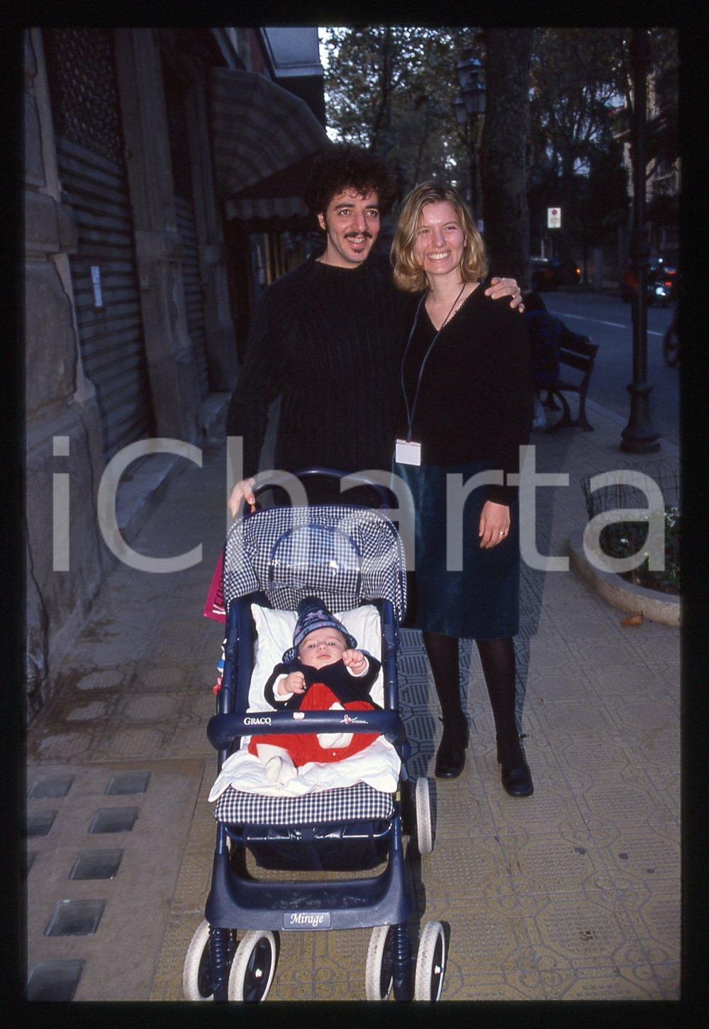 35mm vintage slide* 1998 ITALIA MUSICA Samuele e Max GAZZE' con Maria SALVUCCI