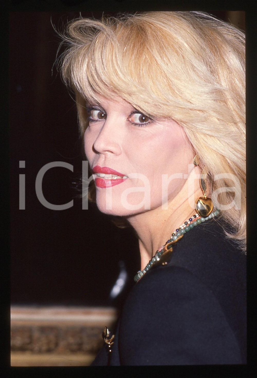 35mm vintage slide* 1990ca COSTUME Amanda LEAR Ritratto della showgirl (17)