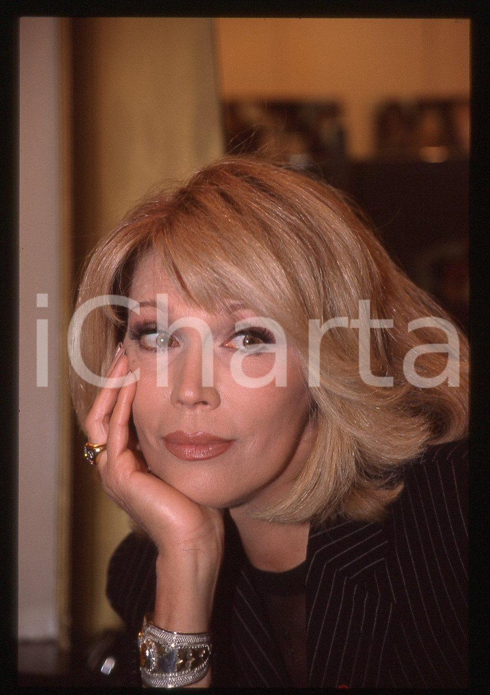 35mm vintage slide* 1998 ITALIA 1 Amanda LEAR IL BRUTTO ANATROCCOLO Ritratto *7
