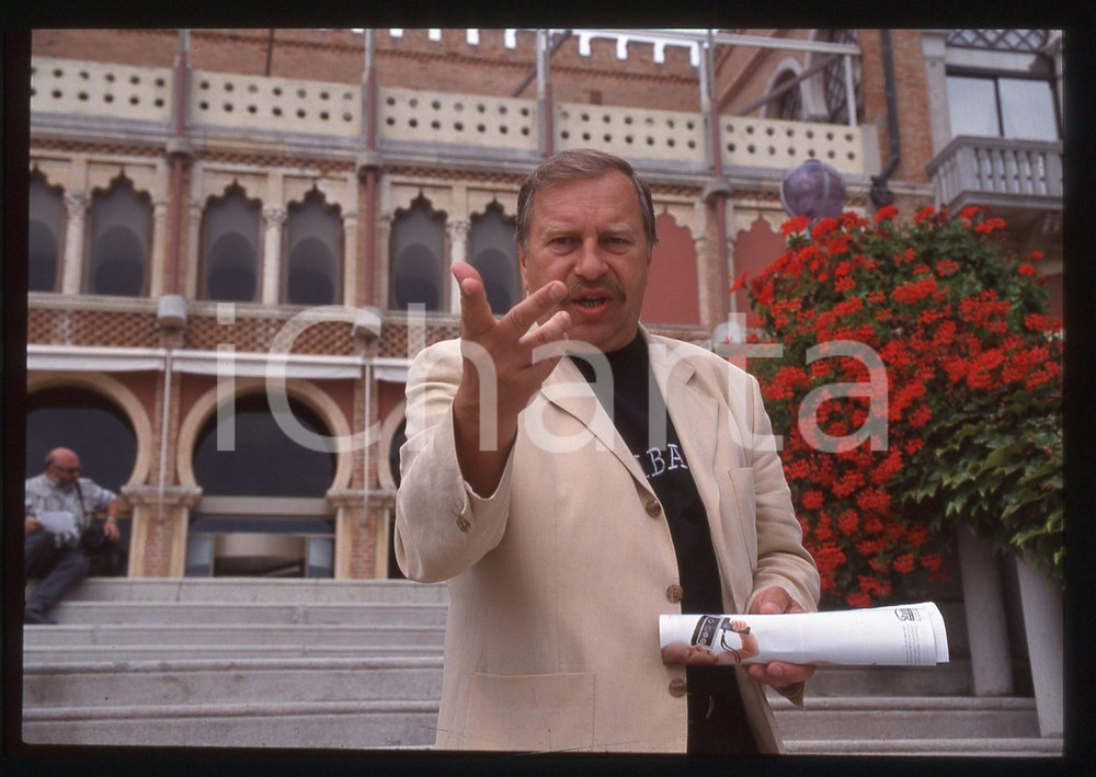 35mm vintage slide*1999 VENEZIA Jerzy STUHR Il regista al Festival del Cinema *2