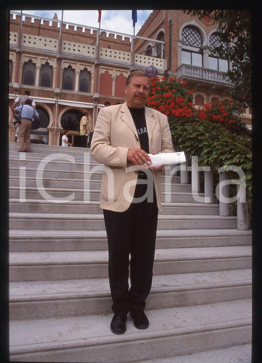 35mm vintage slide*1999 VENEZIA Jerzy STUHR Il regista al Festival del Cinema *5