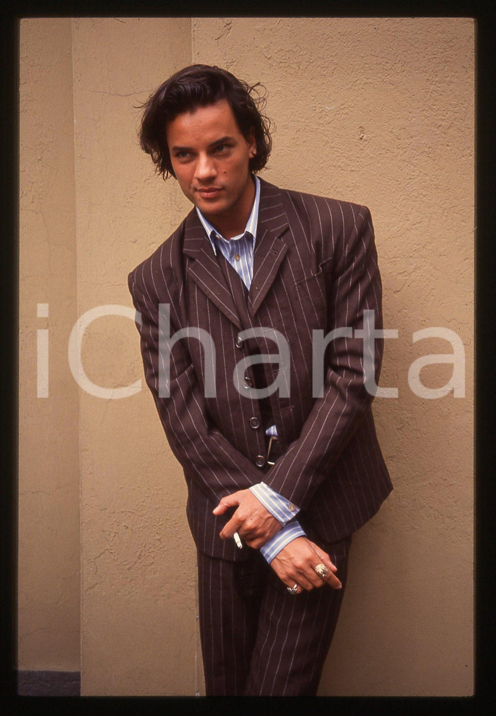 35mm vintage slide* 1990ca ITALIA MUSICA Nick KAMEN Ritratto del cantante (4)