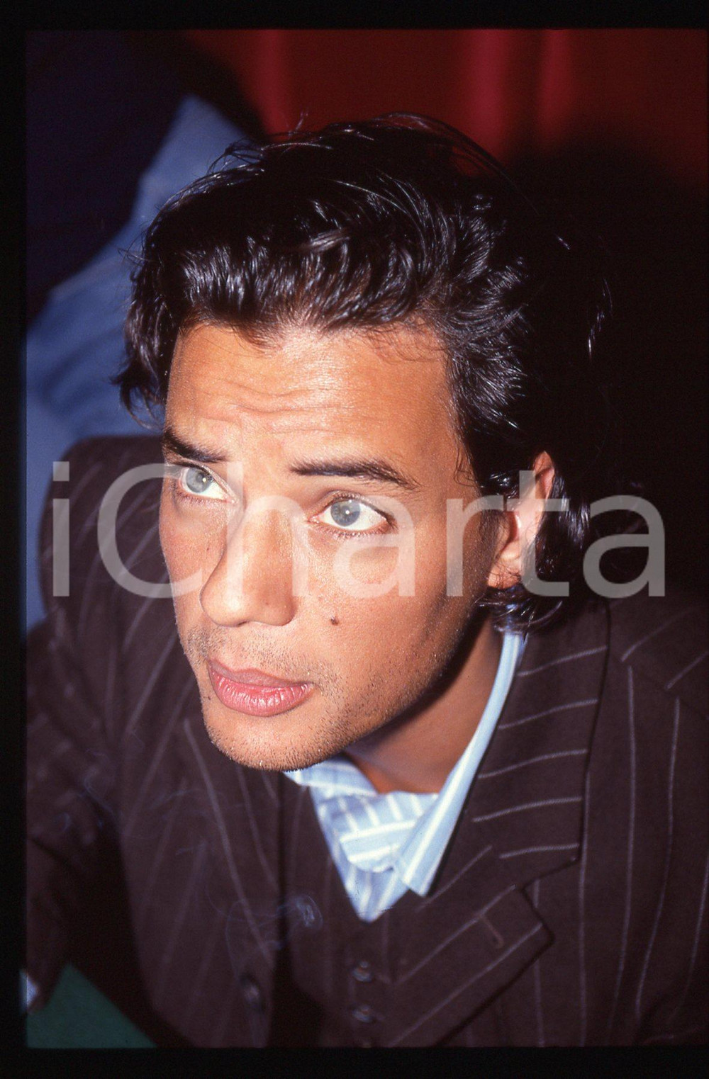 35mm vintage slide* 1990ca ITALIA MUSICA Nick KAMEN Ritratto del cantante (13)
